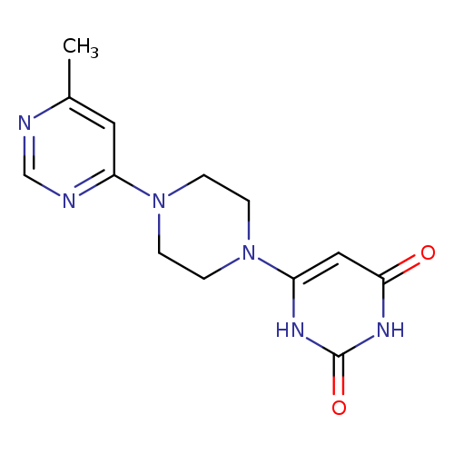 6-[4-(6-methylpyrimidin-4-yl)piperazin-1-yl]-1,2,3,4-tetrahydropyrimidine-2,4-dione