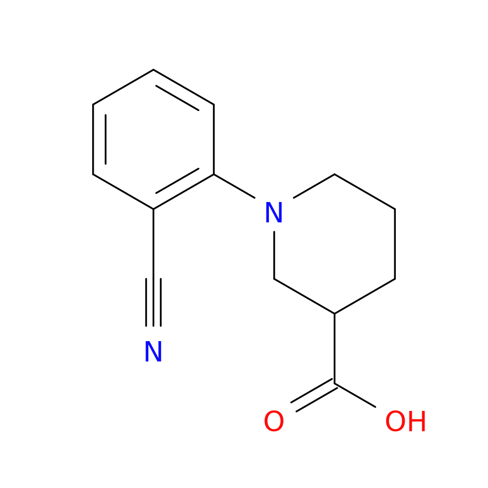 1-(2-CYANOPHENYL)PIPERIDINE-3-CARBOXYLIC ACID