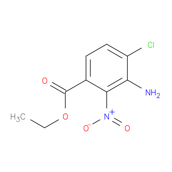 Benzoic acid, 3-amino-4-chloro-2-nitro-, ethyl ester