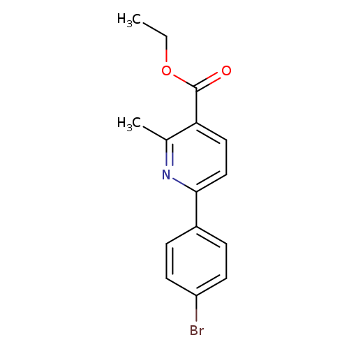 3-Pyridinecarboxylic acid, 6-(4-bromophenyl)-2-methyl-, ethyl ester