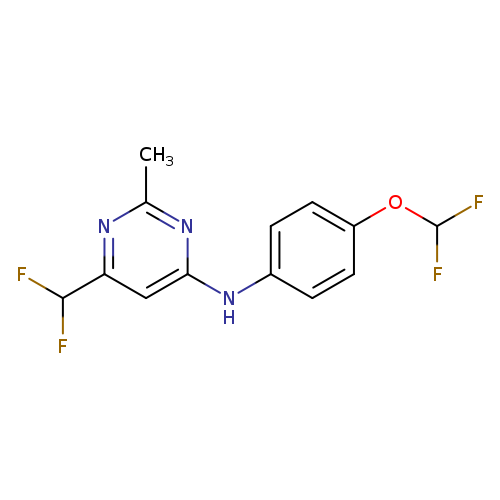 N-[4-(difluoromethoxy)phenyl]-6-(difluoromethyl)-2-methylpyrimidin-4-amine