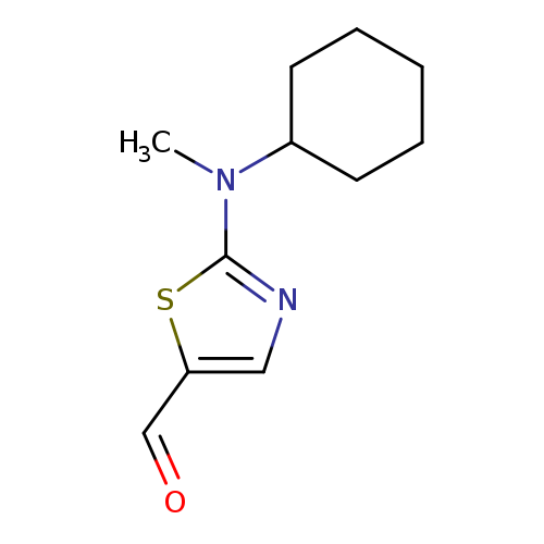 2-[cyclohexyl(methyl)amino]-1,3-thiazole-5-carbaldehyde