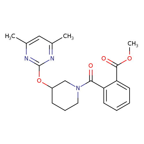 methyl 2-{3-[(4,6-dimethylpyrimidin-2-yl)oxy]piperidine-1-carbonyl}benzoate