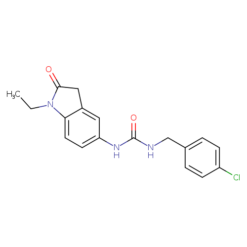 1-[(4-chlorophenyl)methyl]-3-(1-ethyl-2-oxo-2,3-dihydro-1H-indol-5-yl)urea