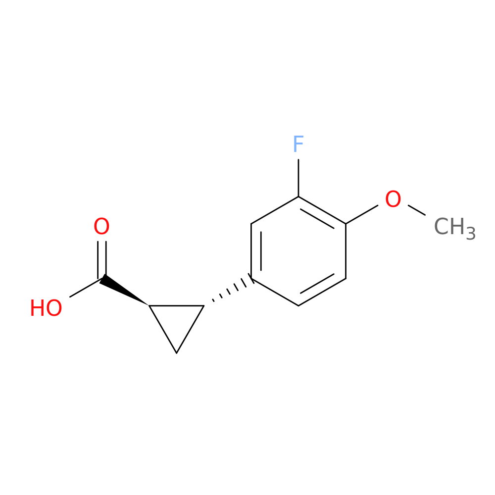 rac-(1R,2R)-2-(3-fluoro-4-methoxyphenyl)cyclopropane-1-carboxylic acid