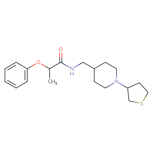 2-phenoxy-N-{[1-(thiolan-3-yl)piperidin-4-yl]methyl}propanamide