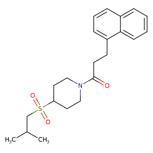 1-[4-(2-methylpropanesulfonyl)piperidin-1-yl]-3-(naphthalen-1-yl)propan-1-one