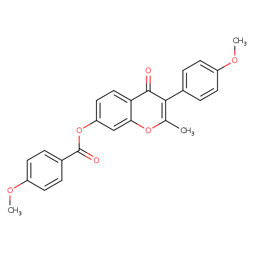 3-(4-methoxyphenyl)-2-methyl-4-oxo-4H-chromen-7-yl 4-methoxybenzoate
