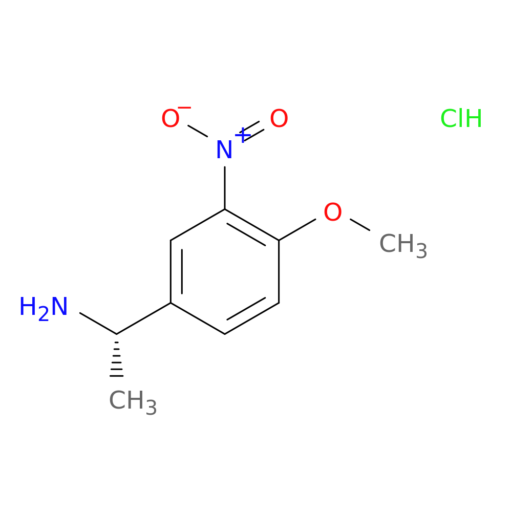 (1S)-1-(4-methoxy-3-nitrophenyl)ethan-1-amine hydrochloride