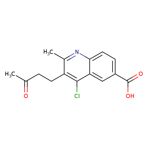 4-Chloro-2-methyl-3-(3-oxobutyl)quinoline-6-carboxylic acid