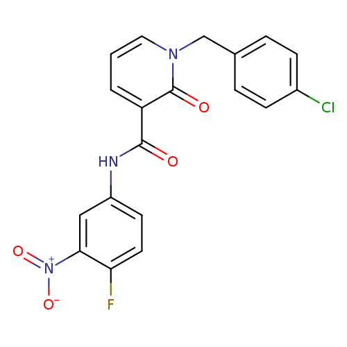 1-[(4-chlorophenyl)methyl]-N-(4-fluoro-3-nitrophenyl)-2-oxo-1,2-dihydropyridine-3-carboxamide