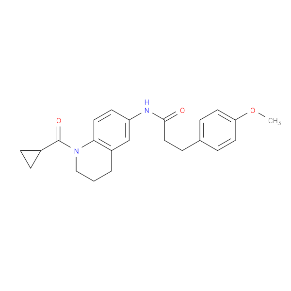 N-(1-cyclopropanecarbonyl-1,2,3,4-tetrahydroquinolin-6-yl)-3-(4-methoxyphenyl)propanamide