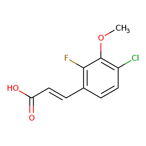 4-Chloro-2-fluoro-3-methoxycinnamic acid