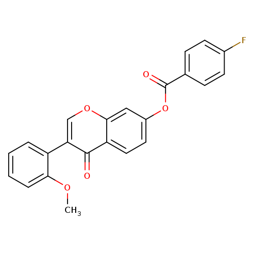 3-(2-methoxyphenyl)-4-oxo-4H-chromen-7-yl 4-fluorobenzoate