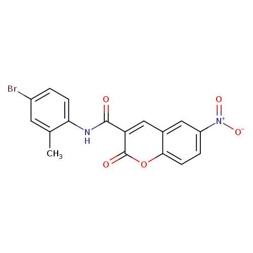 N-(4-bromo-2-methylphenyl)-6-nitro-2-oxo-2H-chromene-3-carboxamide