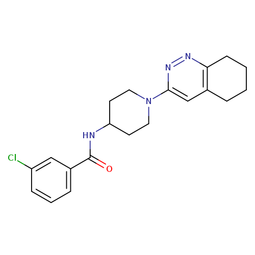 3-chloro-N-[1-(5,6,7,8-tetrahydrocinnolin-3-yl)piperidin-4-yl]benzamide