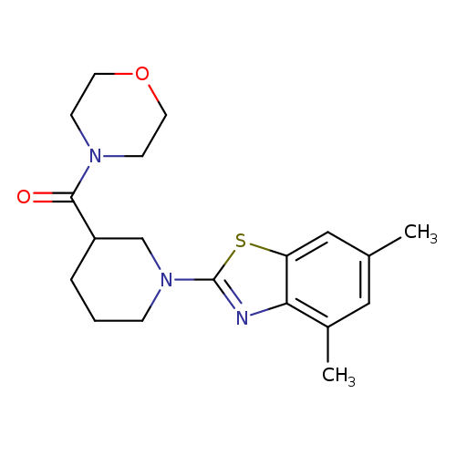 4,6-dimethyl-2-[3-(morpholine-4-carbonyl)piperidin-1-yl]-1,3-benzothiazole