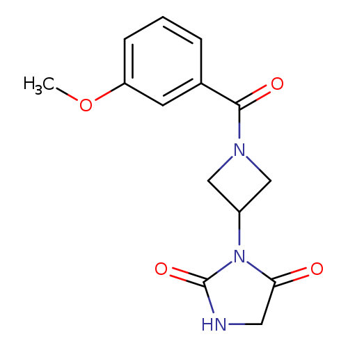 3-[1-(3-methoxybenzoyl)azetidin-3-yl]imidazolidine-2,4-dione