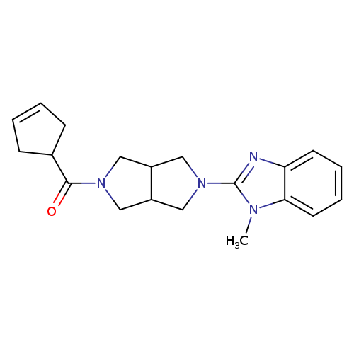 2-[5-(cyclopent-3-ene-1-carbonyl)-octahydropyrrolo[3,4-c]pyrrol-2-yl]-1-methyl-1H-1,3-benzodiazole