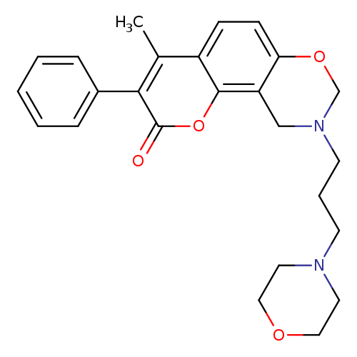 4-methyl-9-[3-(morpholin-4-yl)propyl]-3-phenyl-2H,8H,9H,10H-chromeno[8,7-e][1,3]oxazin-2-one