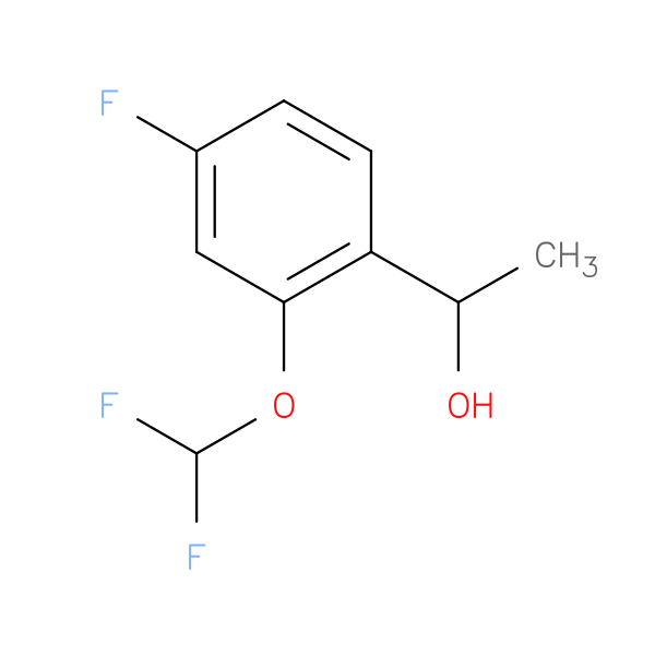 1-(2-(Difluoromethoxy)-4-fluorophenyl)ethan-1-ol