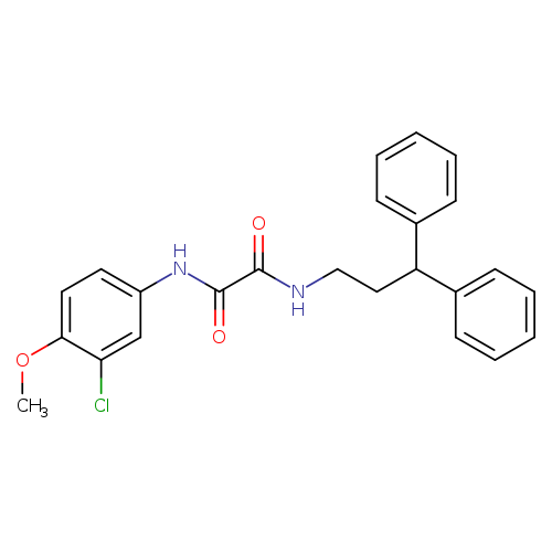 N-(3-chloro-4-methoxyphenyl)-N'-(3,3-diphenylpropyl)ethanediamide
