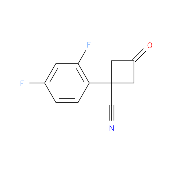 1-(2,4-difluorophenyl)-3-oxocyclobutane-1-carbonitrile
