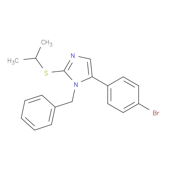 1-benzyl-5-(4-bromophenyl)-2-(propan-2-ylsulfanyl)-1H-imidazole