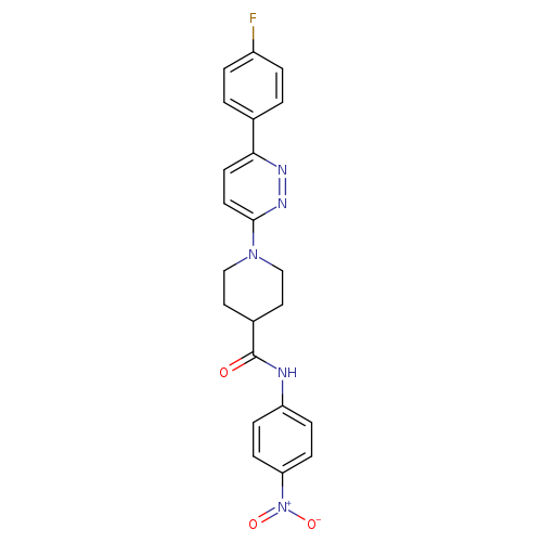 1-[6-(4-fluorophenyl)pyridazin-3-yl]-N-(4-nitrophenyl)piperidine-4-carboxamide