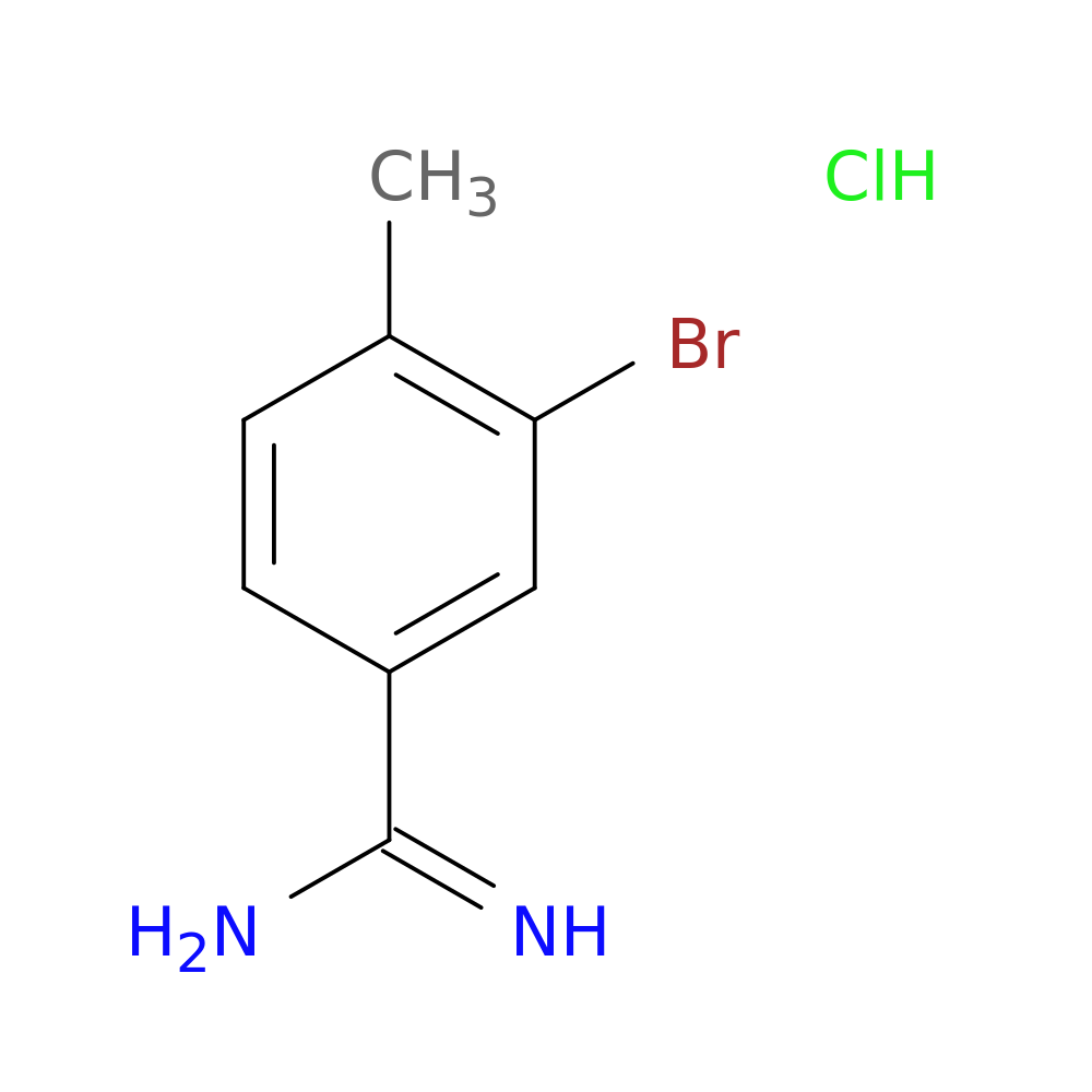 3-bromo-4-methylbenzene-1-carboximidamide hydrochloride
