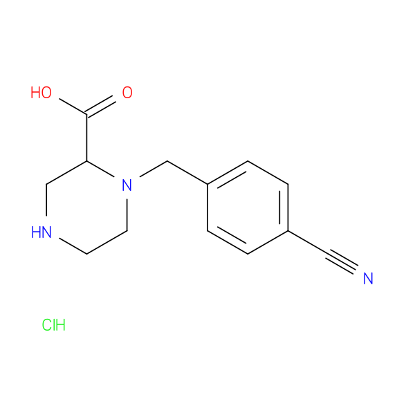 1-(4-Cyanobenzyl)piperazine-2-carboxylic acid hydrochloride