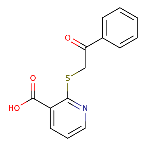 2-((2-Oxo-2-phenylethyl)thio)nicotinic acid