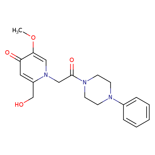2-(hydroxymethyl)-5-methoxy-1-[2-oxo-2-(4-phenylpiperazin-1-yl)ethyl]-1,4-dihydropyridin-4-one