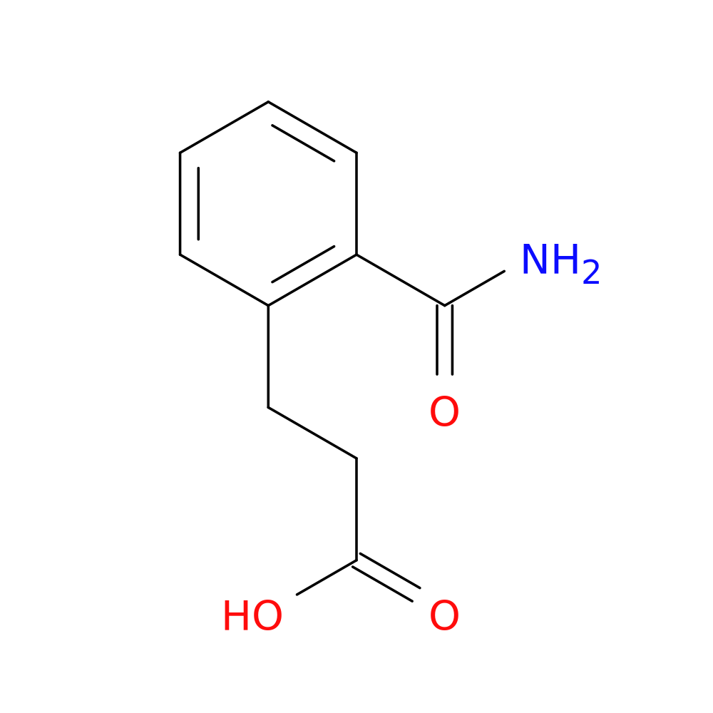 3-(2-carbamoylphenyl)propanoic acid