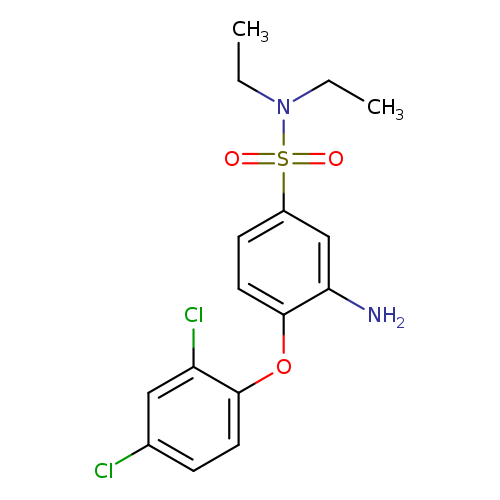 3-amino-4-(2,4-dichlorophenoxy)-N,N-diethylbenzene-1-sulfonamide