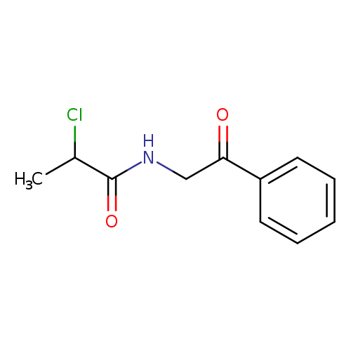 2-chloro-N-(2-oxo-2-phenylethyl)propanamide