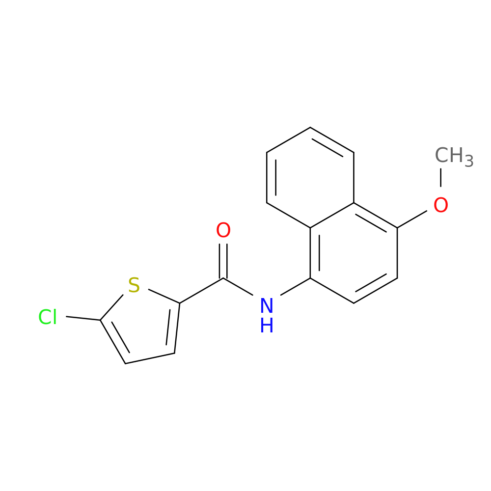 5-chloro-N-(4-methoxynaphthalen-1-yl)thiophene-2-carboxamide