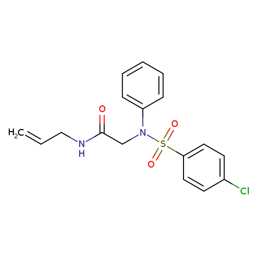 2-(N-phenyl4-chlorobenzenesulfonamido)-N-(prop-2-en-1-yl)acetamide