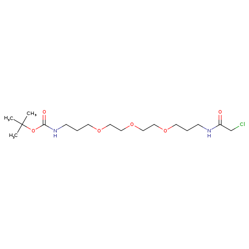 6,9,12-Trioxa-2,16-diazaoctadecanoic acid, 18-chloro-17-oxo-, 1,1-dimethylethyl ester