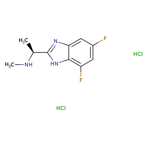 [(1S)-1-(5,7-difluoro-1H-1,3-benzodiazol-2-yl)ethyl](methyl)amine dihydrochloride