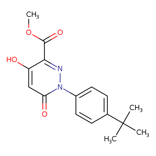 Methyl 1-[4-(tert-butyl)phenyl]-4-hydroxy-6-oxo-1,6-dihydro-3-pyridazinecarboxylate