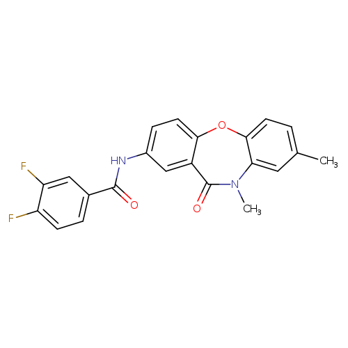 N-{6,9-dimethyl-10-oxo-2-oxa-9-azatricyclo[9.4.0.0^{3,8}]pentadeca-1(11),3(8),4,6,12,14-hexaen-13-yl}-3,4-difluorobenzamide