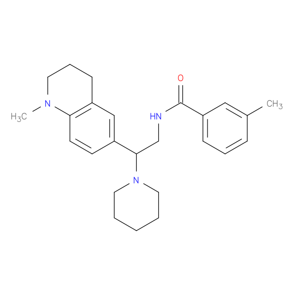 3-methyl-N-[2-(1-methyl-1,2,3,4-tetrahydroquinolin-6-yl)-2-(piperidin-1-yl)ethyl]benzamide