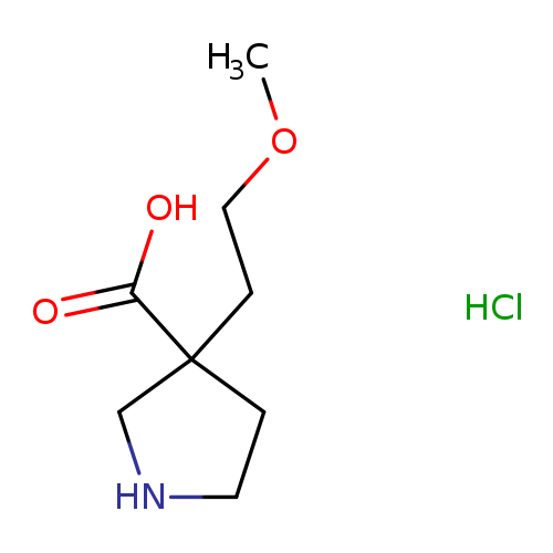 3-(2-methoxyethyl)pyrrolidine-3-carboxylic acid hydrochloride