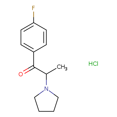 1-(4-fluorophenyl)-2-(1-pyrrolidinyl)-1-propanone,monohydrochloride