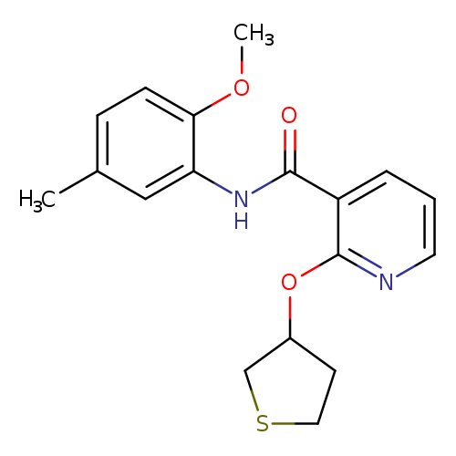 N-(2-methoxy-5-methylphenyl)-2-(thiolan-3-yloxy)pyridine-3-carboxamide