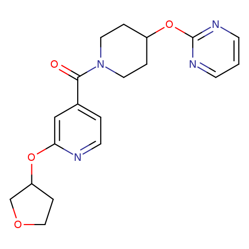 2-({1-[2-(oxolan-3-yloxy)pyridine-4-carbonyl]piperidin-4-yl}oxy)pyrimidine