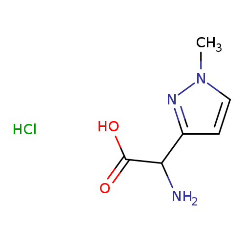2-amino-2-(1-methyl-1H-pyrazol-3-yl)acetic acid hydrochloride