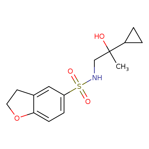 N-(2-cyclopropyl-2-hydroxypropyl)-2,3-dihydro-1-benzofuran-5-sulfonamide