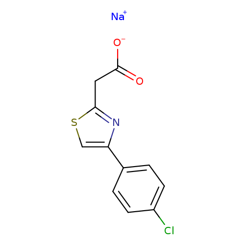 sodium 2-[4-(4-chlorophenyl)-1,3-thiazol-2-yl]acetate